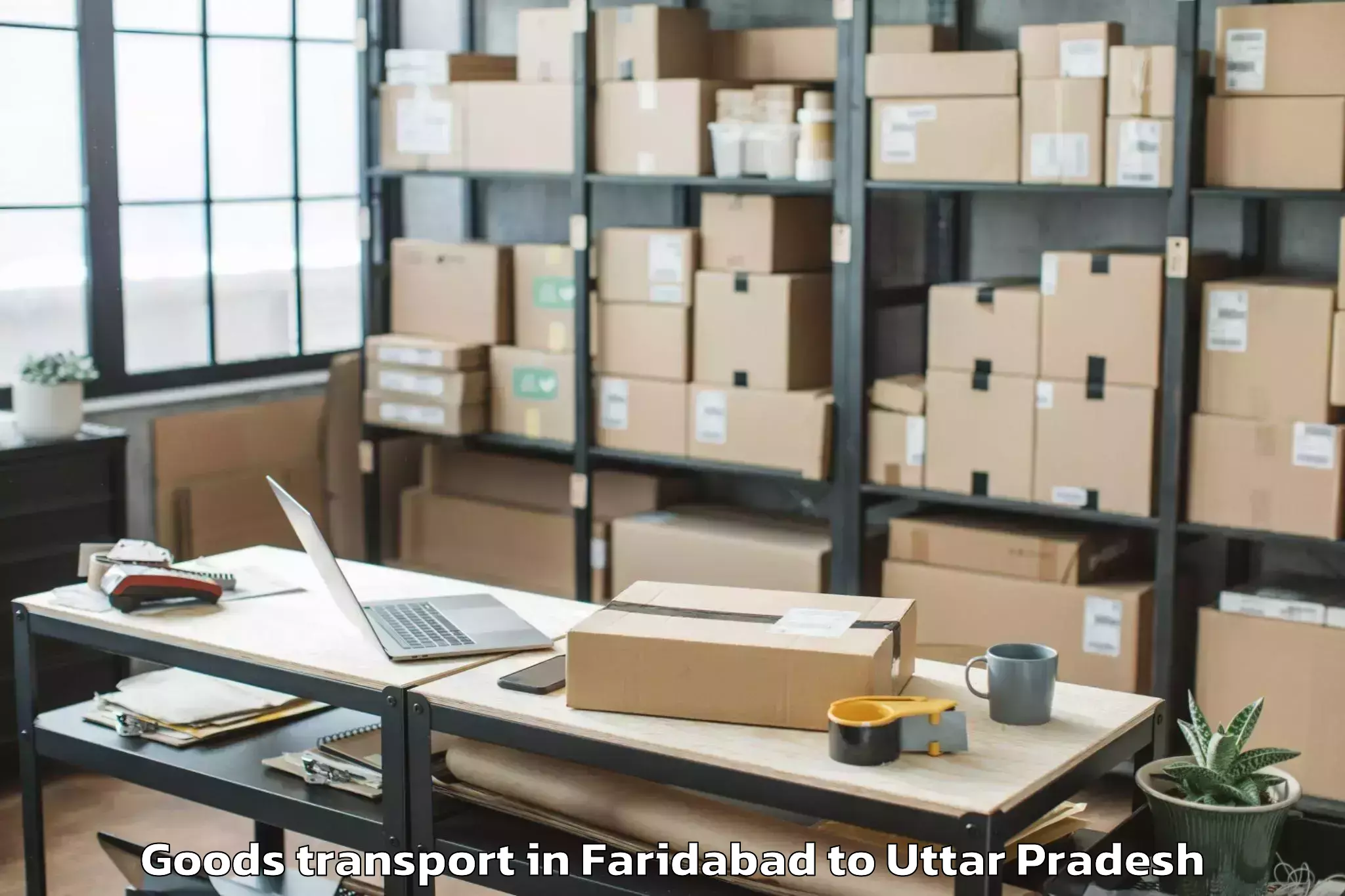 Discover Faridabad to Mauranipur Goods Transport